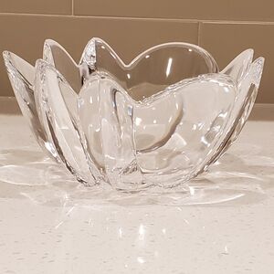 Vintage Orrefors Large Crystal Tulip Bowl, Swedish,Signed/Numbered, EUC